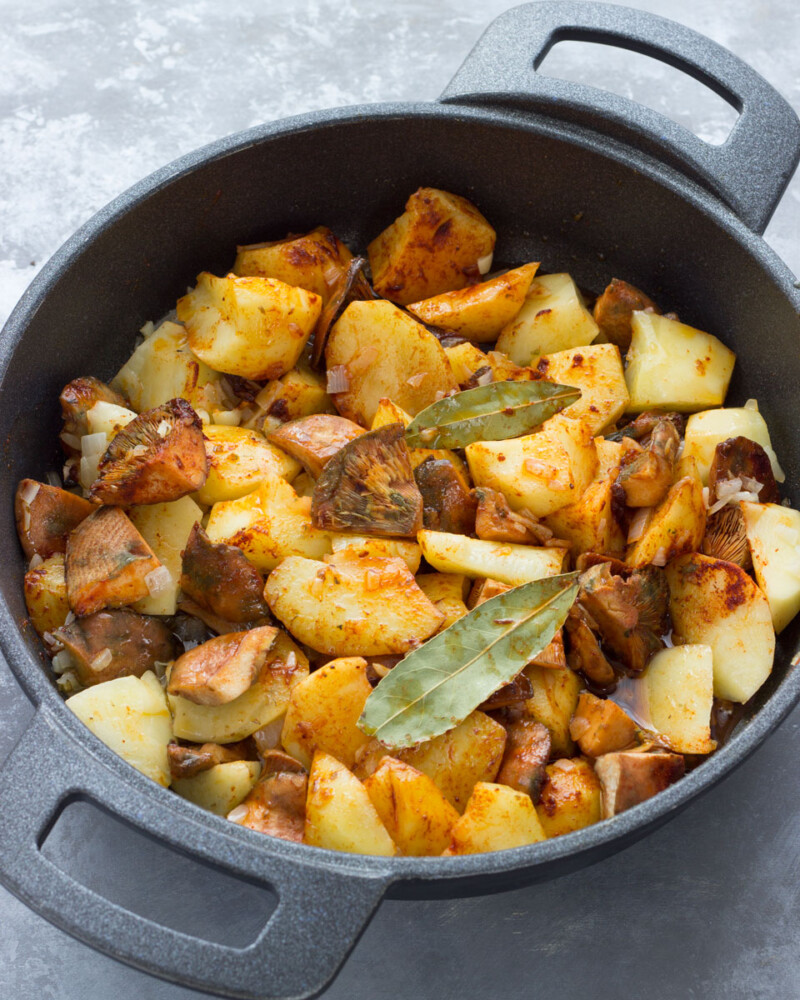 como hacer niscalos con patatas - Crema de níscalos o rovellons