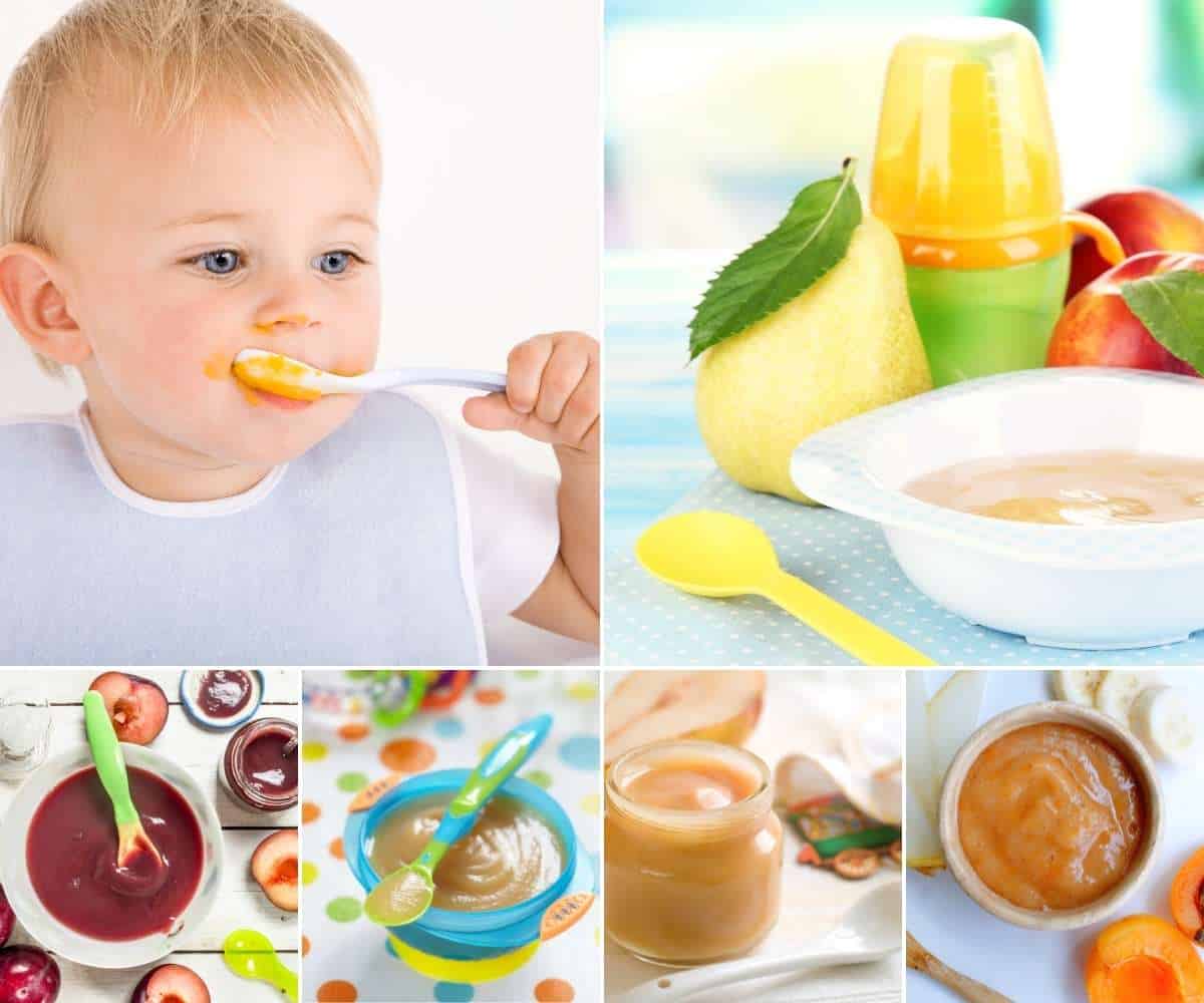 10 potitos de fruta para bebés en Mycook - PequeRecetas