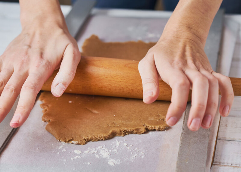 estirar masa de galletas de Halloween con Thermomix