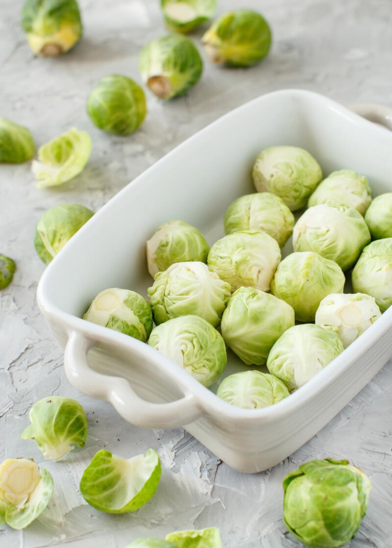 coles de bruselas al horno