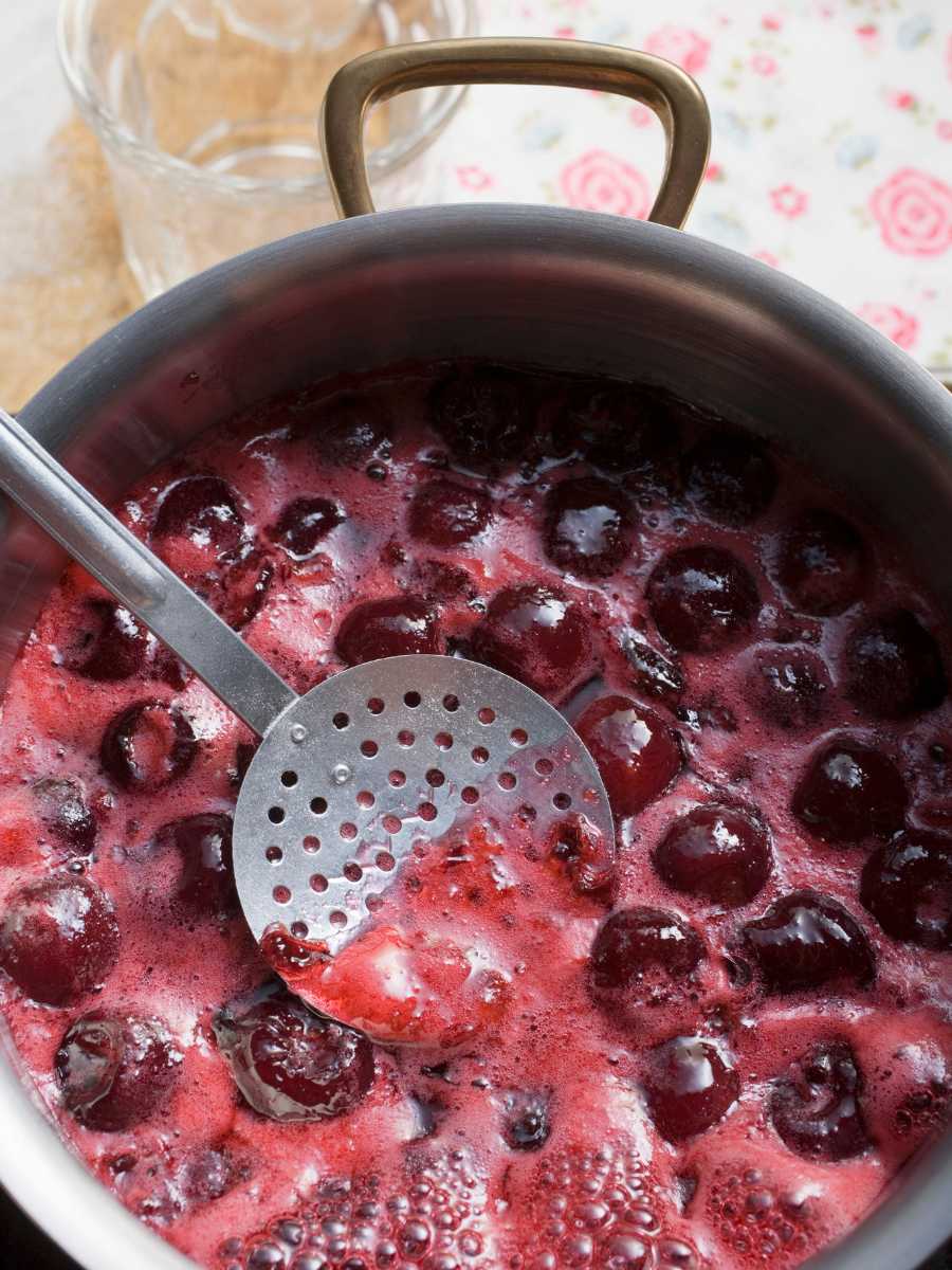 como hacer mermelada de cerezas casera - Mermelada de cerezas casera