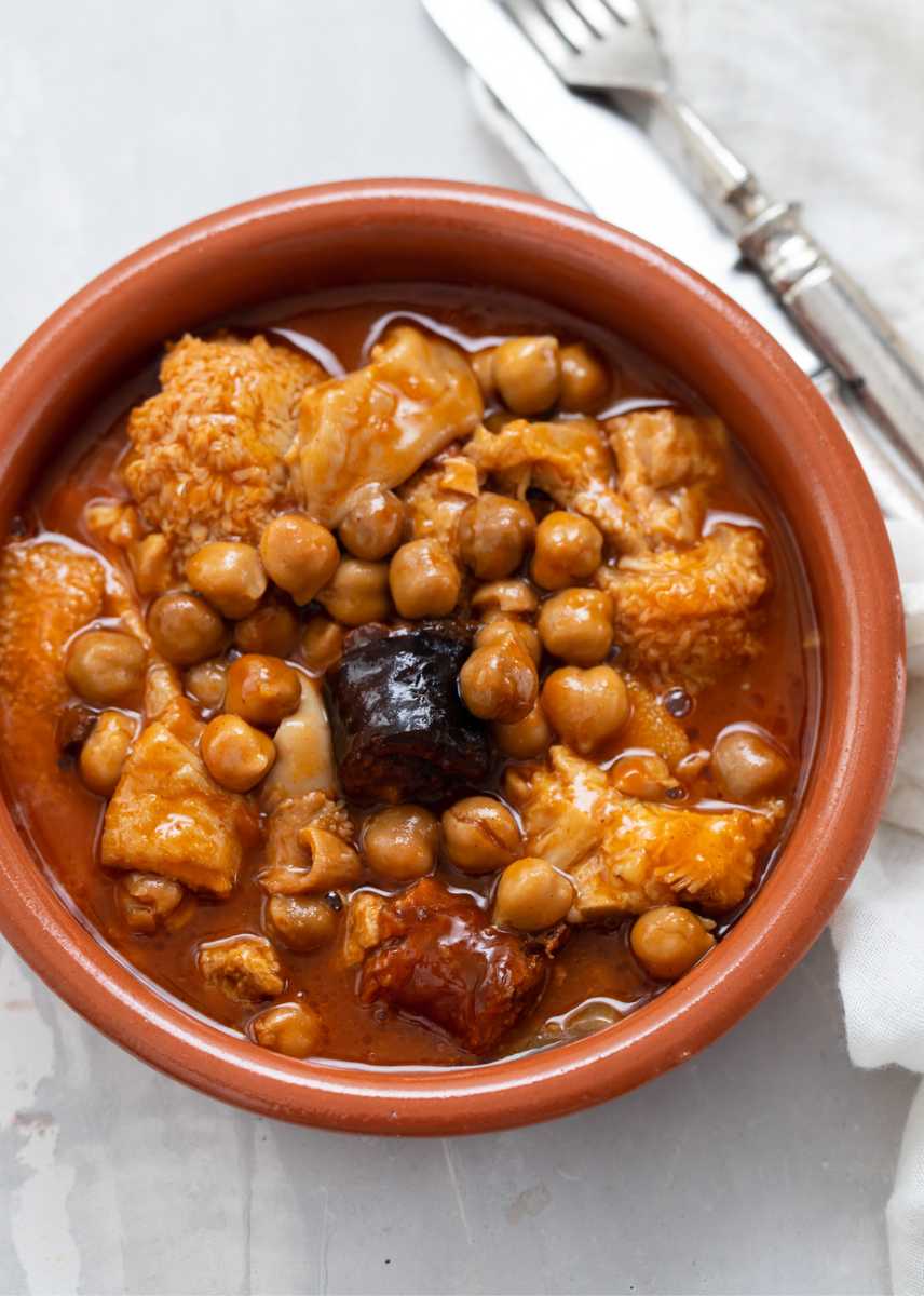 como hacer callos con garbanzos a la gallega Thermomix