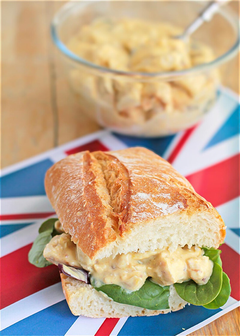 como hacer pollo de la coronacion o coronation chicken - +30 recetas de bocadillos caseros fáciles