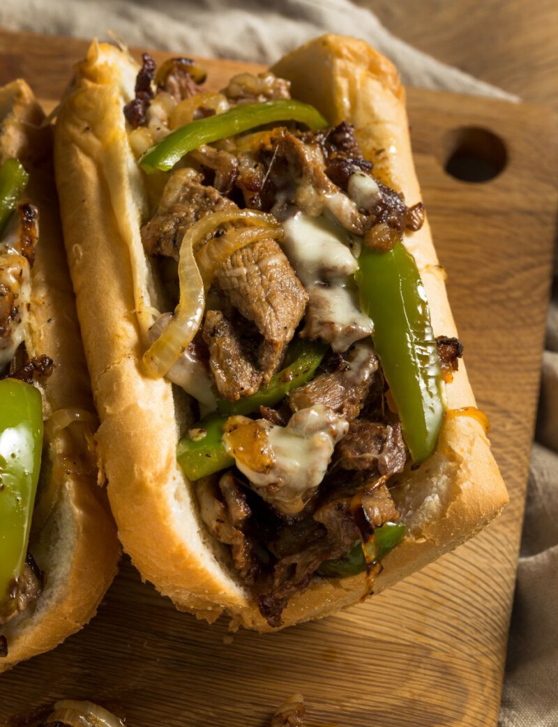 como hacer Philly Cheesesteak