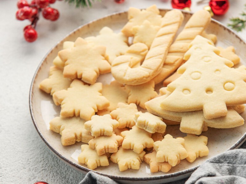 Galletas de mantequilla navideñas