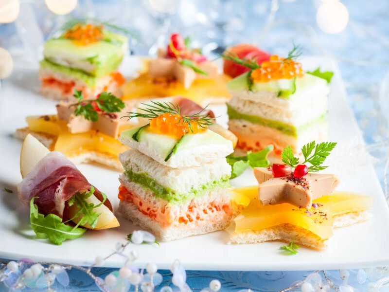 canapes de navidad faciles, elegantes y rapidos