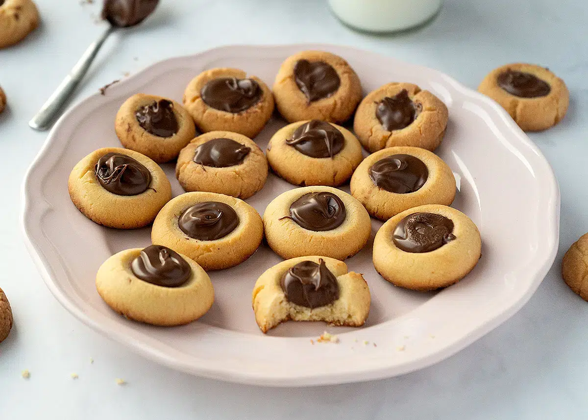 galletas ojos de angel con nutella