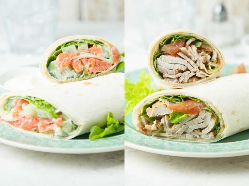 recetas de wraps caseros rellenos