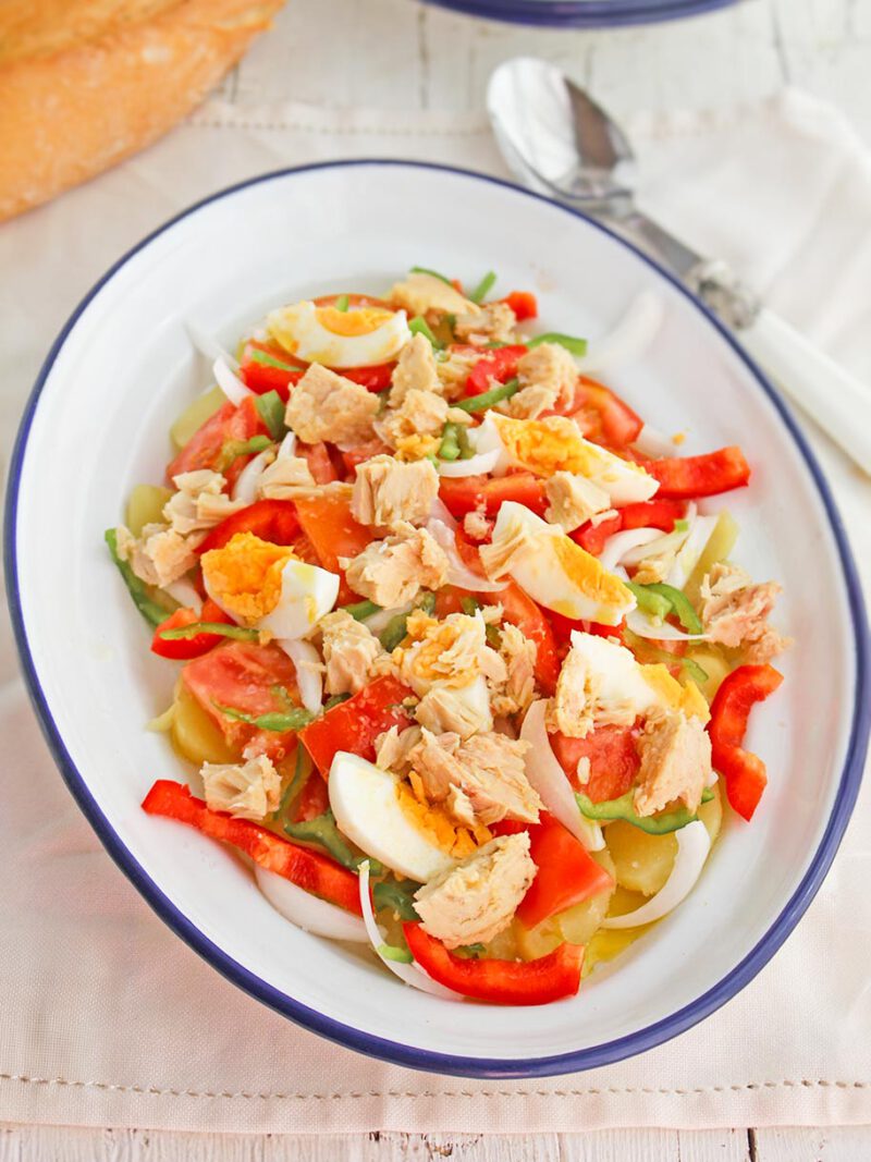 como hacer ensalada campera de la abuela tradicional - Ensalada campera de la abuela, la ensalada tradicional de verano