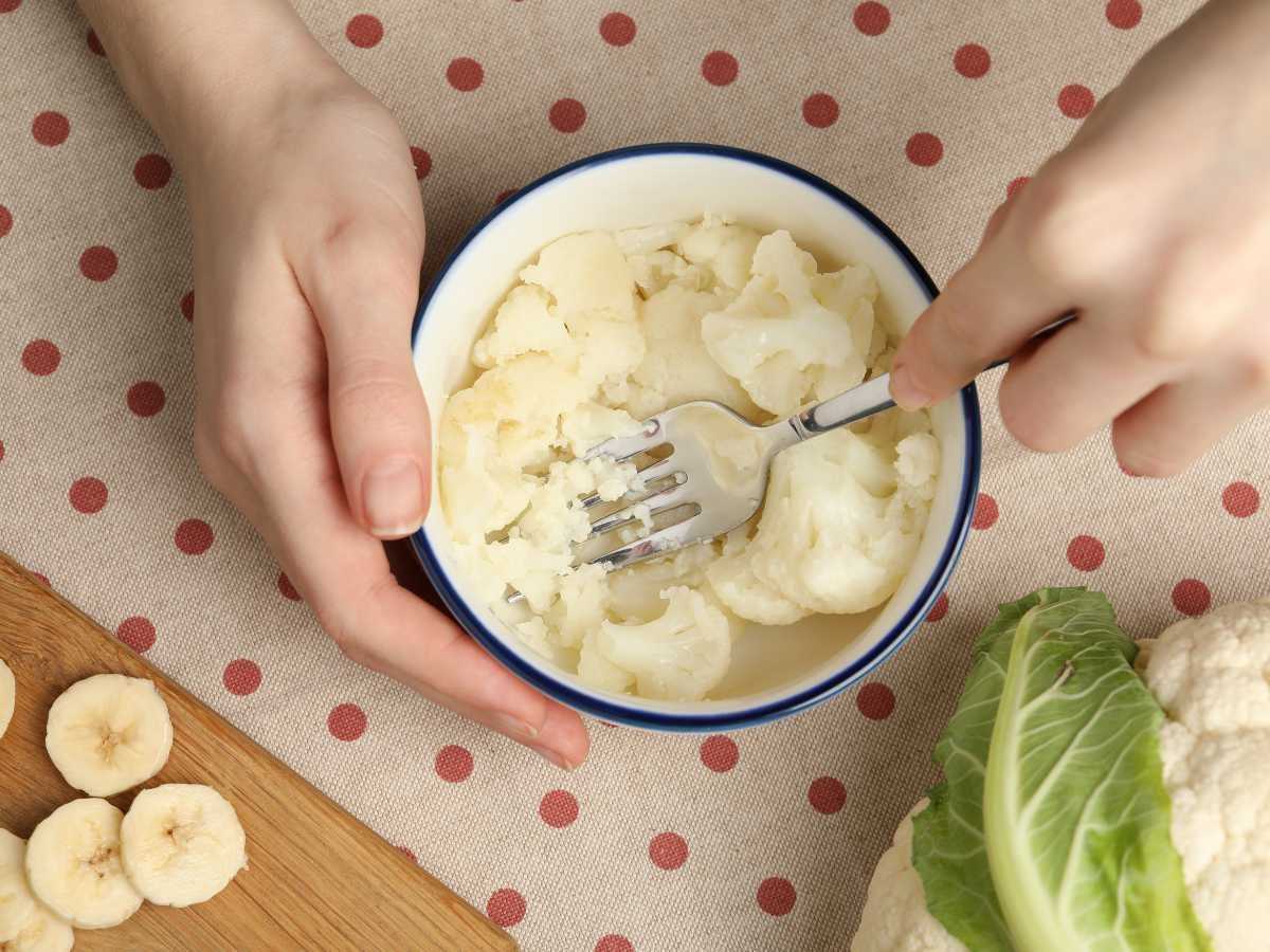 Como Hacer Pure De Coliflor Y Platano Para Bebes - Puré De Coliflor Y Plátano Para Bebés