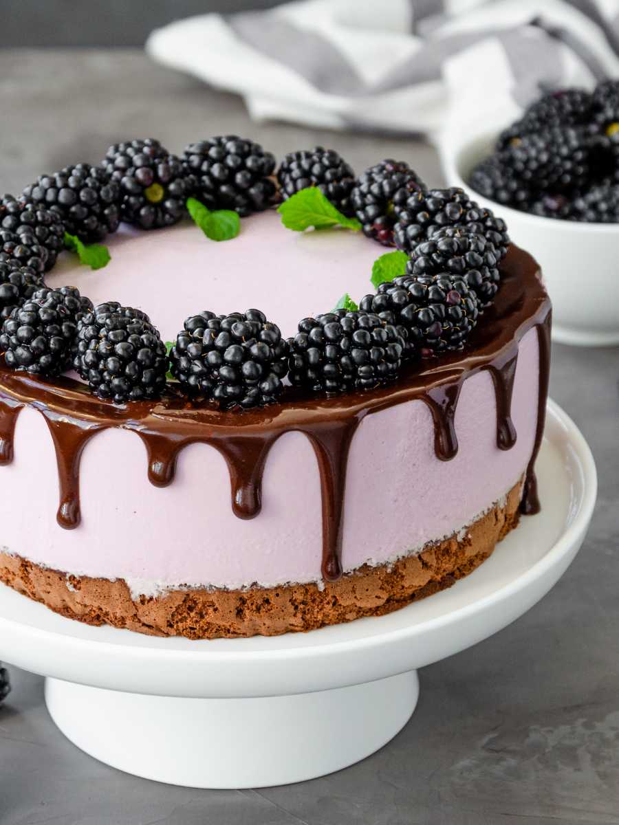 como hacer tarta de moras - Tarta de moras sin horno