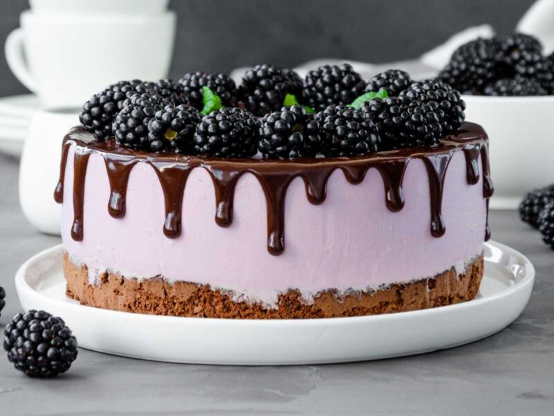 tarta de moras - Tarta de moras sin horno