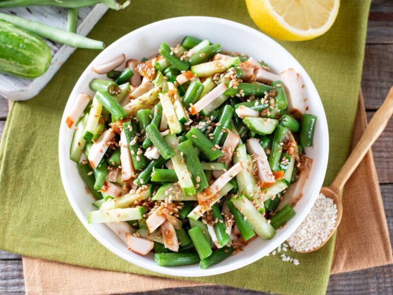 como hacer ensalada de judias verdes con pollo - Ensalada de judías verdes (5 recetas fáciles y sanas)