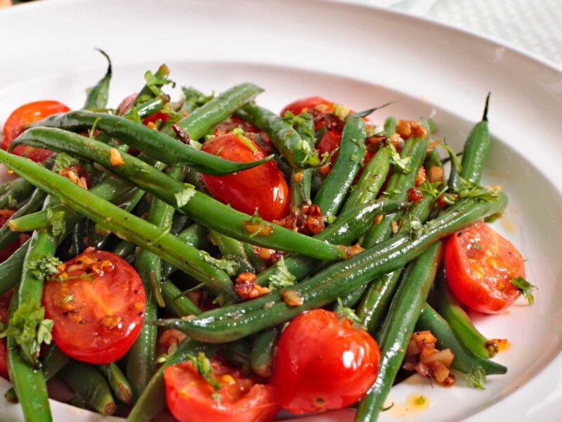 ensalada de judias verdes y tomate cherry - Ensalada de judías verdes (5 recetas fáciles y sanas)