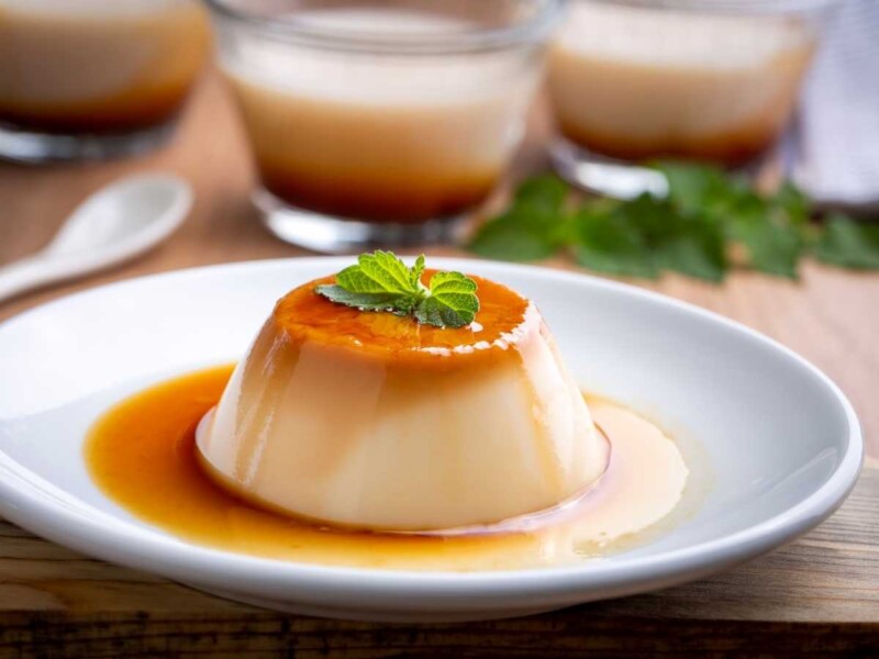 Flan de leche condensada en microondas