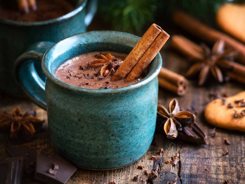 Chocolate a la taza especiado con Thermomix