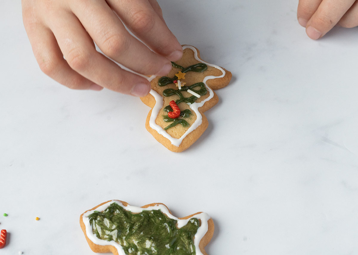 decorar galletas navidad - Galletas de Navidad en freidora de aire