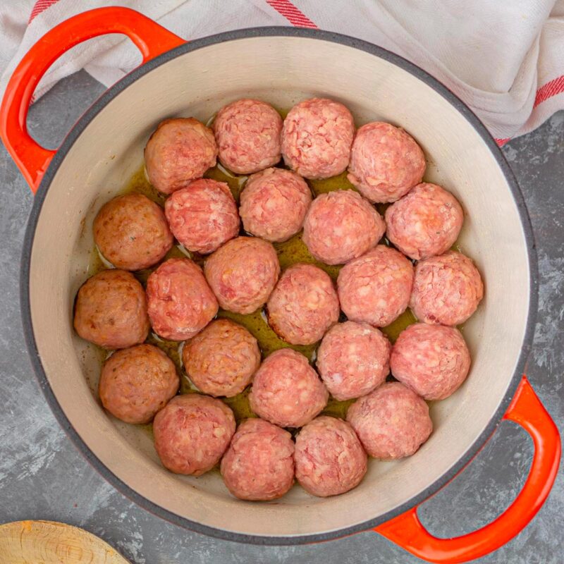 freir albondigas - Albóndigas en salsa de verduras al estilo de la abuela