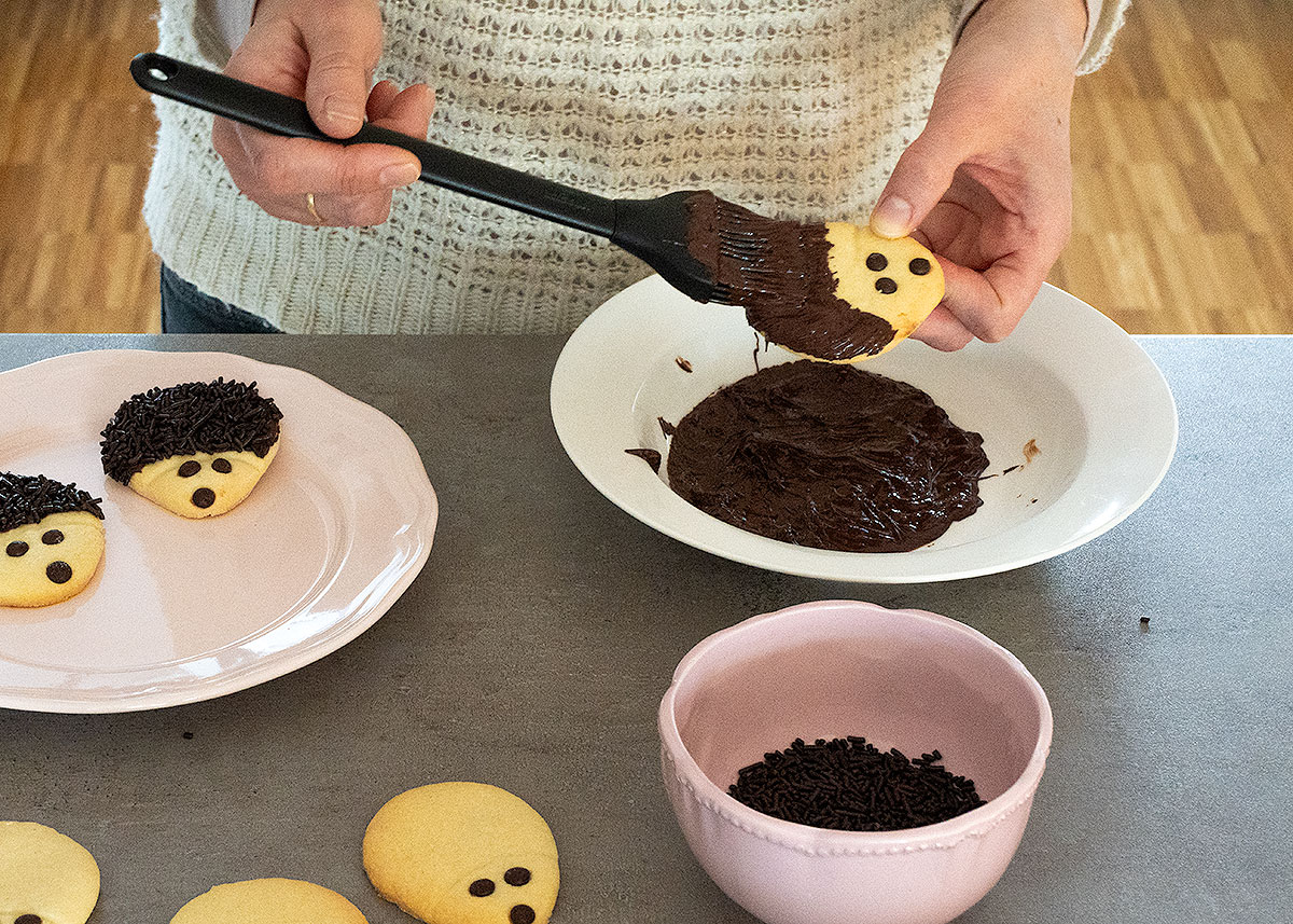 galletas erizo chocolate - Erizos de galleta, las galletas caseras ideales para hacer con niños