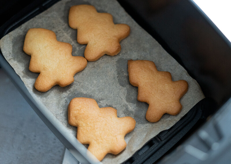 Galletas de Navidad en freidora de aire