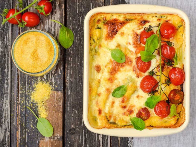 polenta gratinada al horno - 10 recetas con polenta fáciles y deliciosas