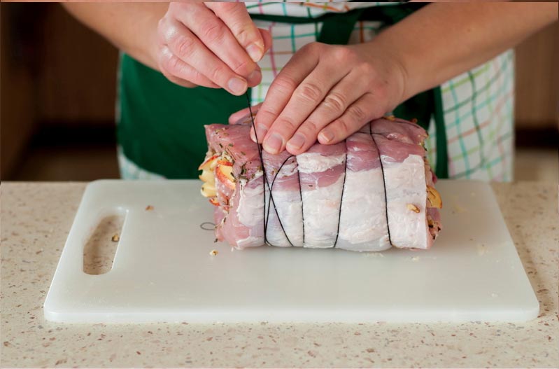 como bridar el lomo de cerdo al horno