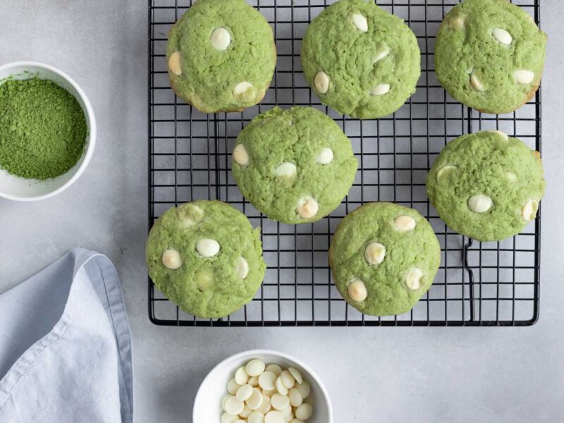 galletas de te matcha con chocolate blanco receta facil - 15 recetas con té matcha saludables y deliciosas