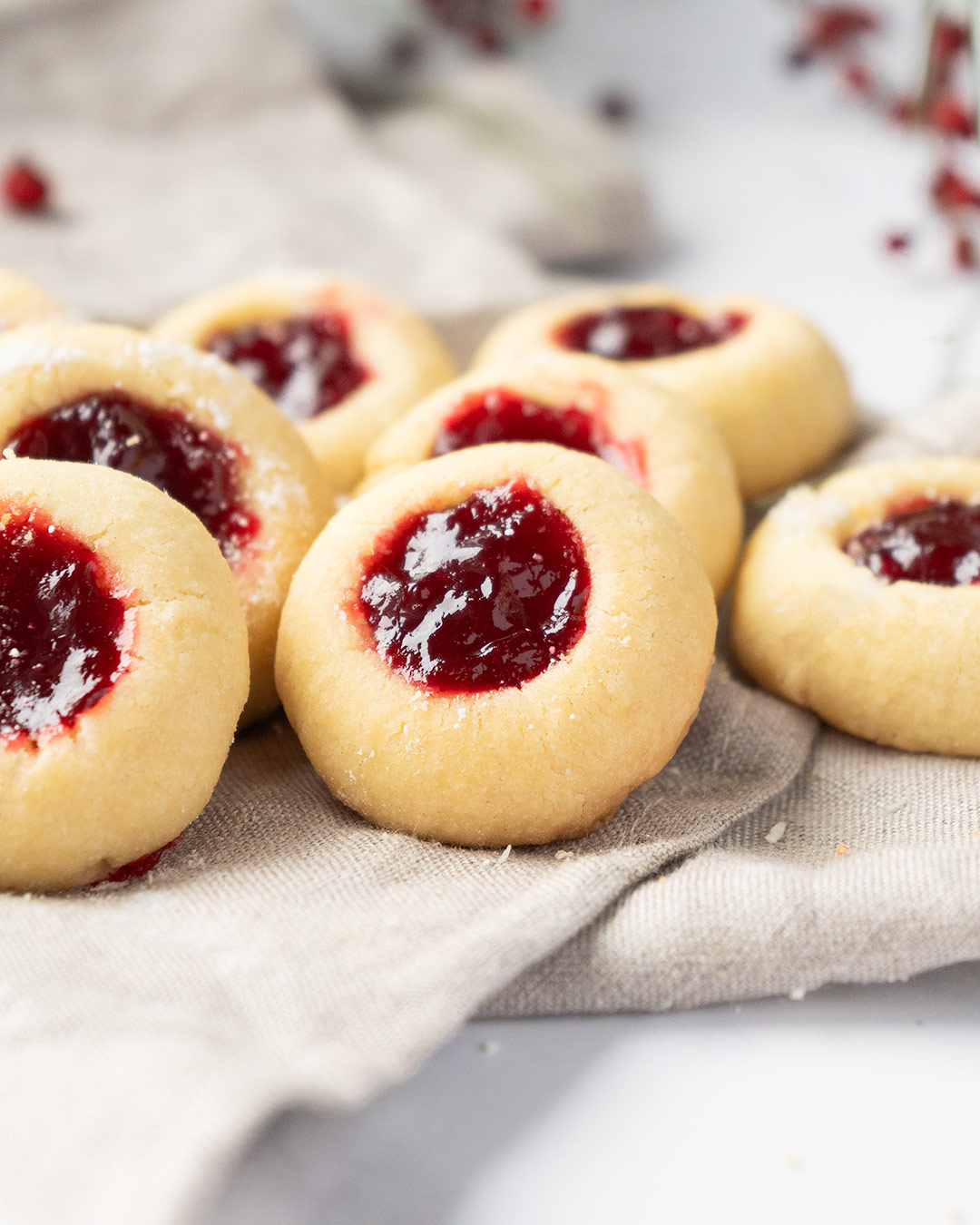 galletas mermelada thumbprint engelsaugen - Galletas con mermelada (Thumbprint Cookies o Engelsaugen)