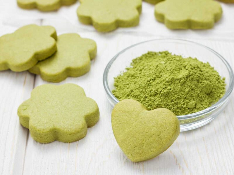 galletas te matcha - 15 recetas con té matcha saludables y deliciosas