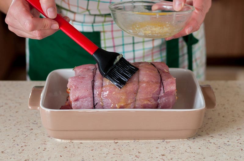 lomo de cerdo relleno al horno