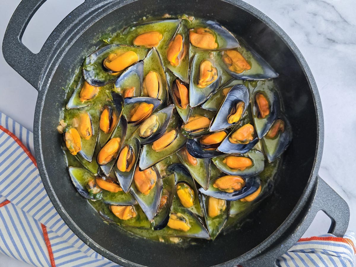 mejillones en salsa verde - Mejillones en salsa verde