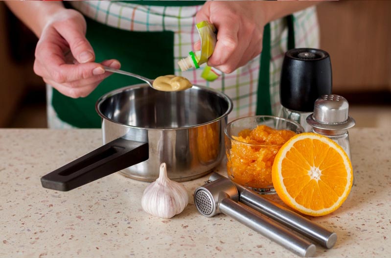 salsa de naranja para lomo relleno