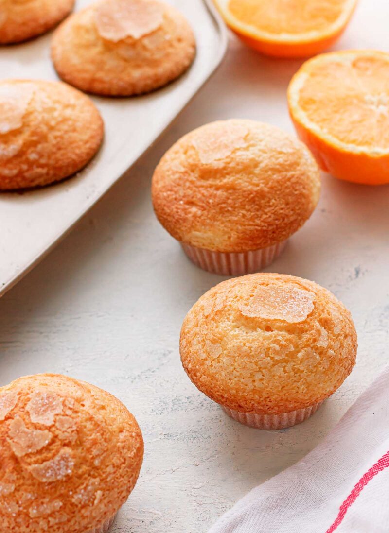 como hacer magdalenas de naranja - Magdalenas caseras de naranja