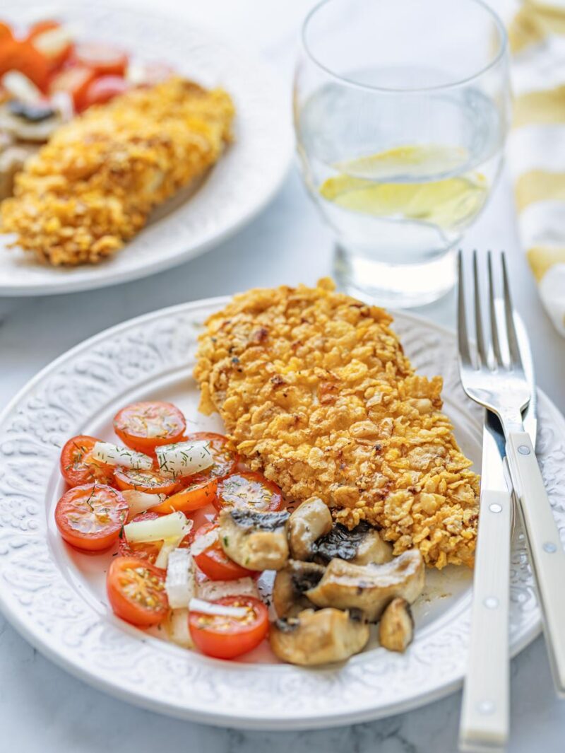 pechuga de pollo en freidora de aire receta - Pechuga de pollo crujiente en freidora de aire, jugosa, fácil, y saludable