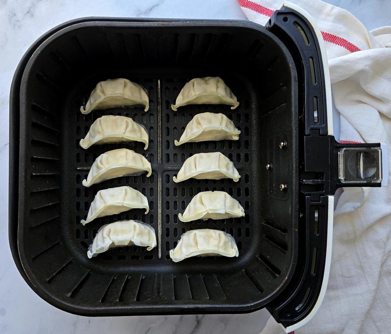 gyozas congeladas en freidora de aire